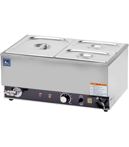 Amazon.co.jp: 業務用 電気式 フードウォーマー 湯煎保温器 スリムに